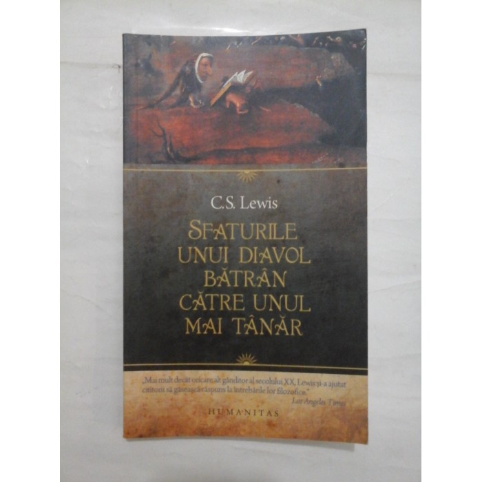 SFATURILE UNUI DIAVOL BATRAN CATRE UNUL MAI TANAR  -  C. S. LEWIS